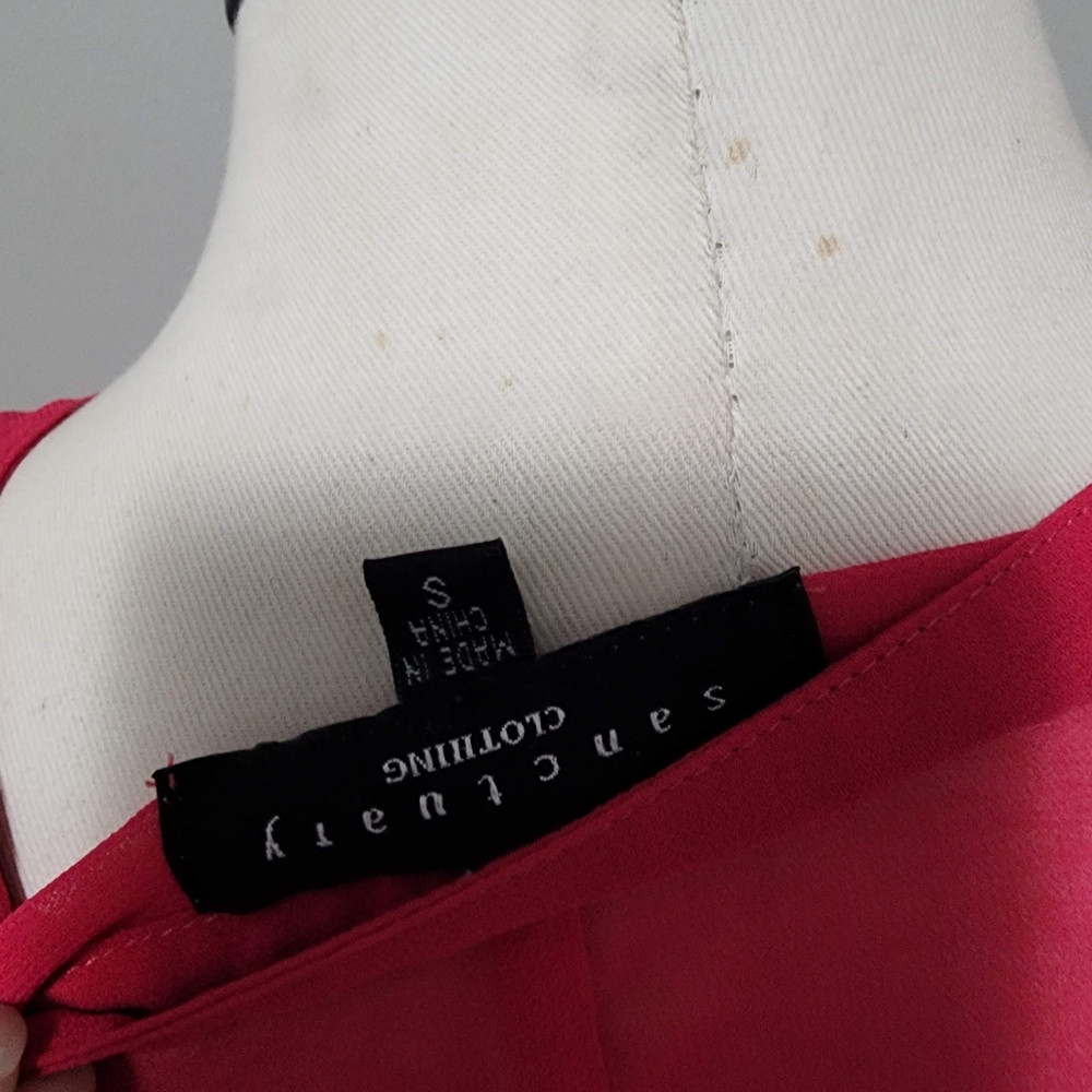 Anthro Sanctuary Soft Cafe Fuchsia Button Down Si… - image 5